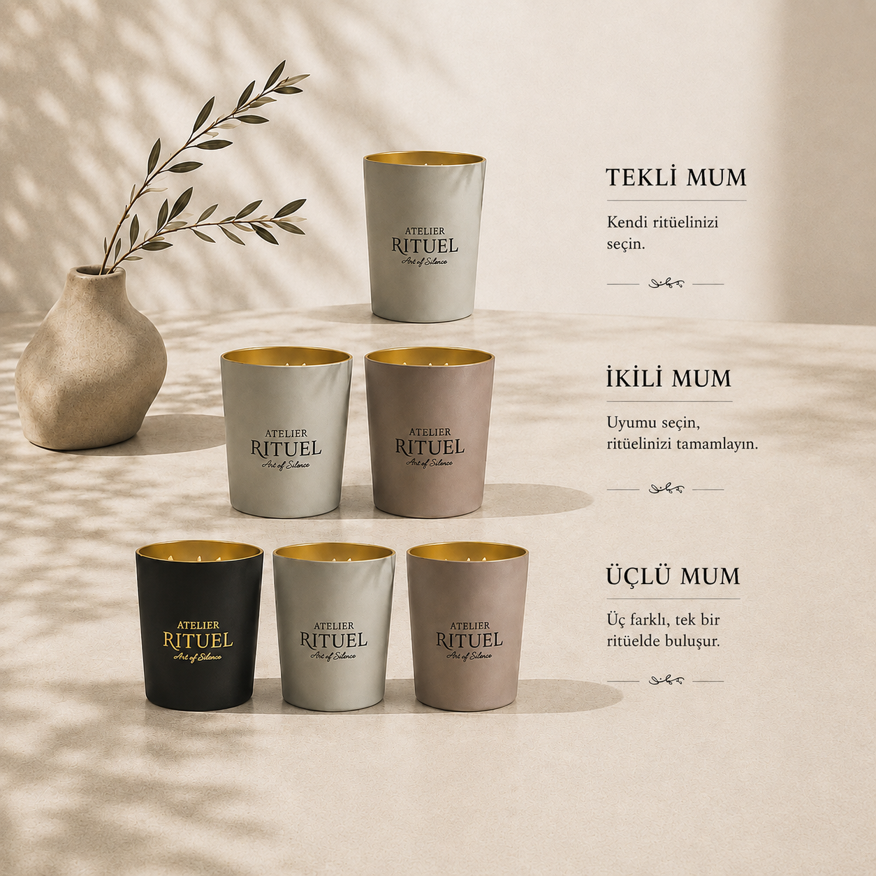 İkili Rituel Mum